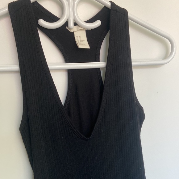 H&M black ribbed midi dress - Picture 3 of 4